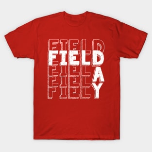 Field Day 2022 For school teachers kids and family Red T-Shirt